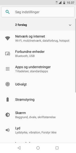 Vælg Netværk og internet