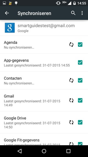 Uw contactpersonen van Google worden nu gesynchroniseerd met uw telefoon
