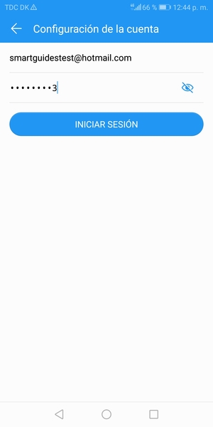 Introduzca su dirección de Hotmail y su contraseña. Seleccione INICIAR SESIÓN