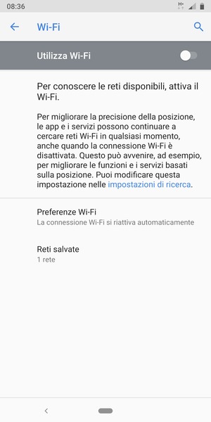 Attiva Utilizza Wi-Fi