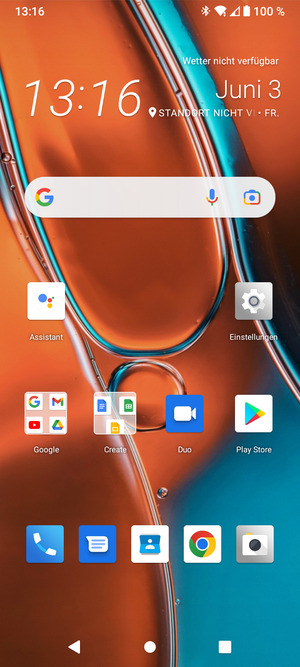 Wählen Sie die Letzten Apps-Taste