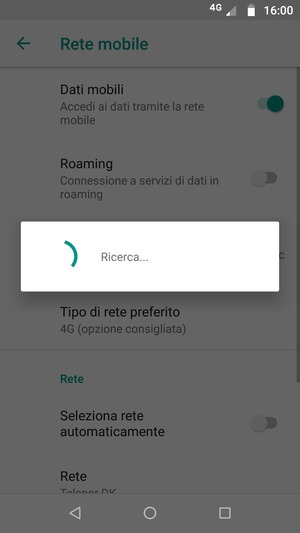 Attendi il completamento della ricerca