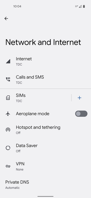 Select Hotspot and  tethering