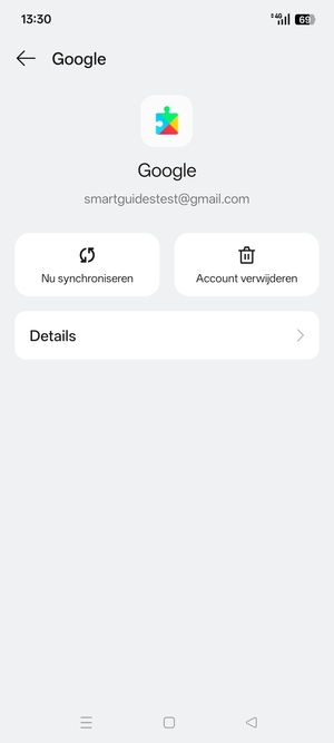 Selecteer Nu synchroniseren