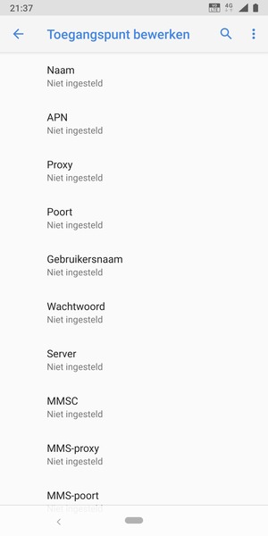 Voer mms-gegevens in