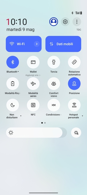 Disattiva Wi-Fi e Bluetooth