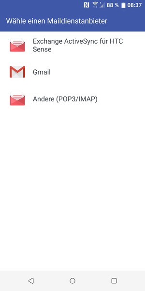 Wählen Sie Andere (POP3/IMAP)