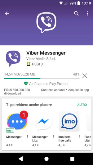 Attendi il completamento del processo di installazione