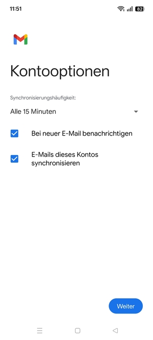 Wählen Sie Weiter