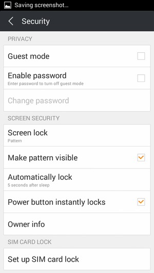 Select Set up SIM card lock