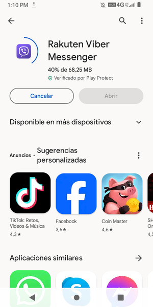 Espere a que el proceso de instalación finalice