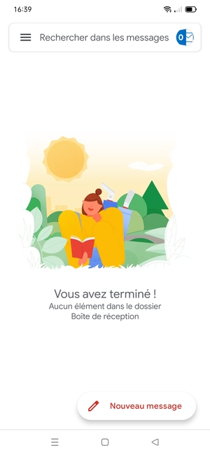 Votre messagerie Gmail est prête à l'emploi