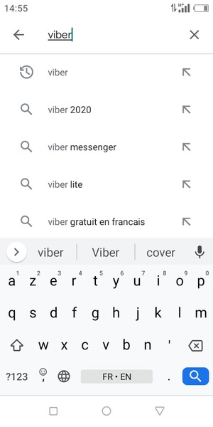Saisissez le nom de l'appli et sélectionnez Rechercher