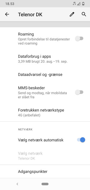 Scroll til og vælg Adgangspunkter