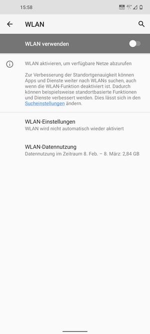 Schalten Sie WLAN ein
