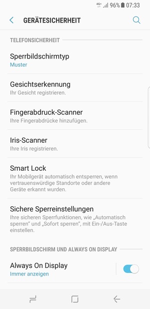 Ihr Handy ist jetzt mit einer Bildschirmsperre gesichert