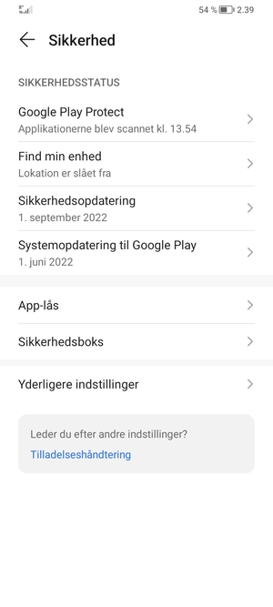 Vælg Yderligere indstillinger