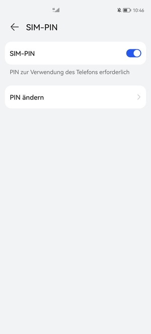 Wählen Sie  PIN ändern