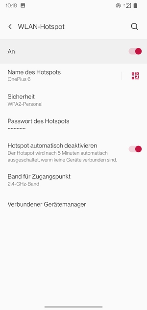 Ihr Handy ist jetzt für die Verwendung als Modem eingerichtet