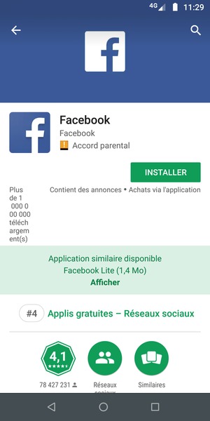 Sélectionnez INSTALLER