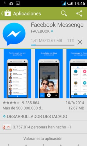Espere a que finalice la descarga