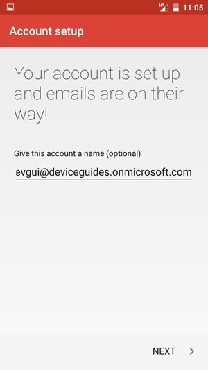 Give your account a name and select NEXT