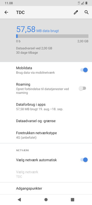 Scroll til og vælg Adgangspunkter