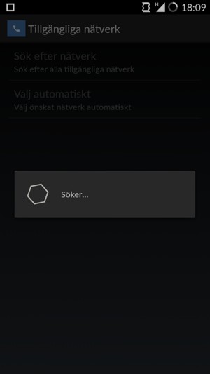 Vänta på att sökningen avslutas