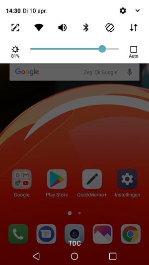 Vink het selectievakje Auto aan