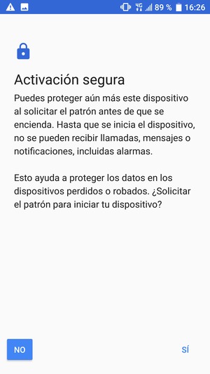 Seleccione la opción deseada