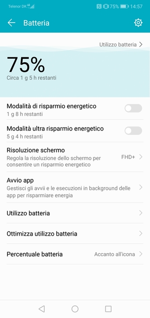 Attiva Modalità di risparmio energetico