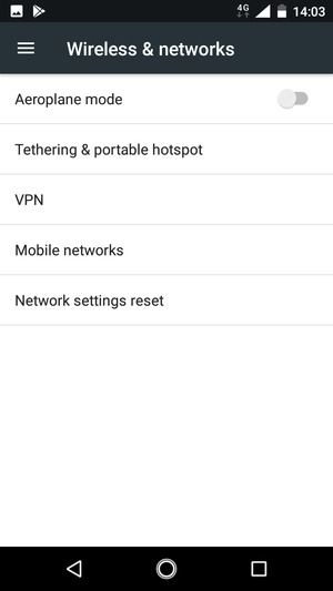 Select Mobile networks
  
