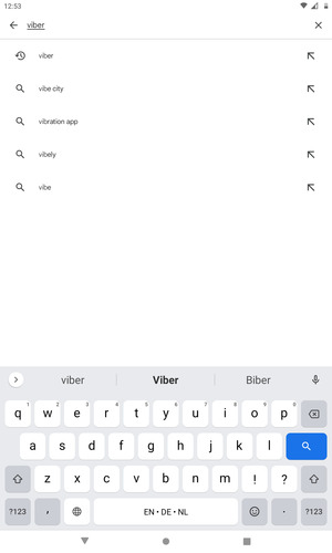 Enter the app name and select Search