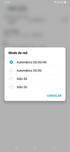 Seleccione la opción deseada