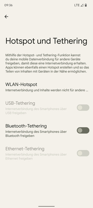 Wählen Sie WLAN-Hotspot