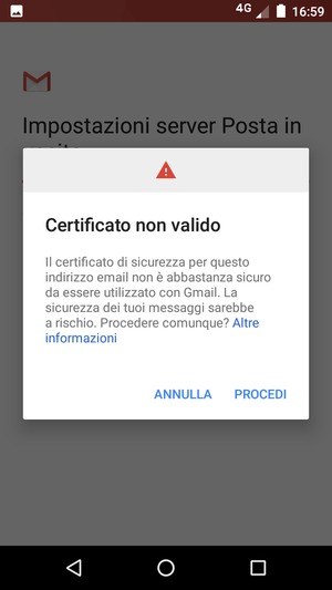 Seleziona PROCEDI