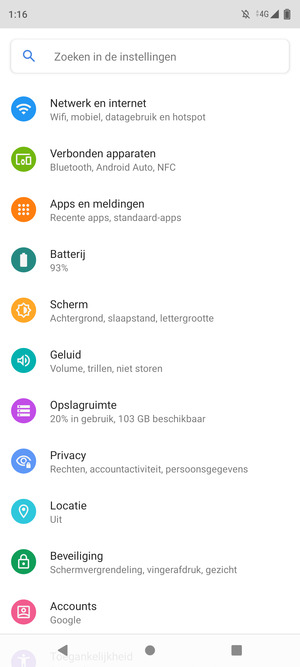 Selecteer Netwerk en internet