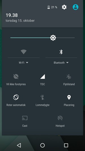 Slå Bluetooth fra