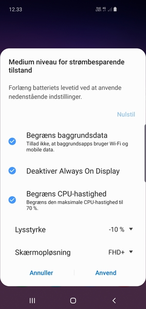 Vælg Anvend