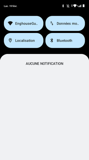 Déroulez à nouveau le menu du haut