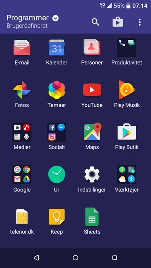 Vælg E-mail