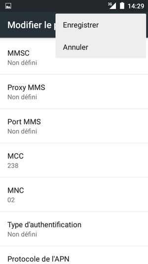 Sélectionnez Enregistrer