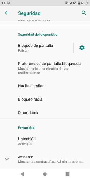 Para cambiar el PIN de la tarjeta SIM, desplácese y seleccione Avanzado