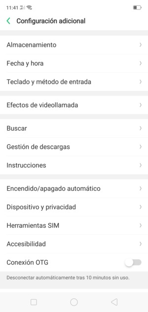 Desplácese y seleccione Dispositivo y privacidad