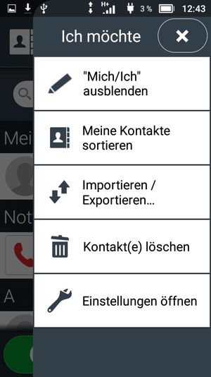 Wählen Sie Importieren / Exportieren...