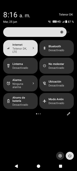 Ajuste el brillo al nivel requerido