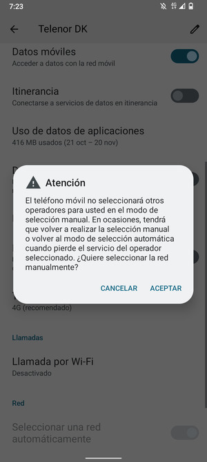 Seleccione ACEPTAR