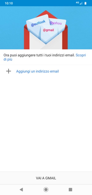 Seleziona Aggiungi un indirizzo email
