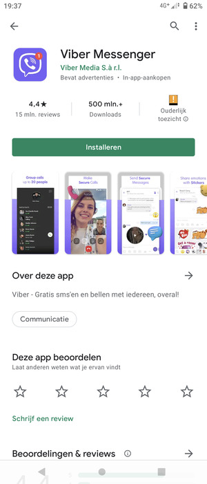 Selecteer Installeren