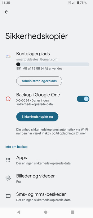 Vælg Kontolagerplads